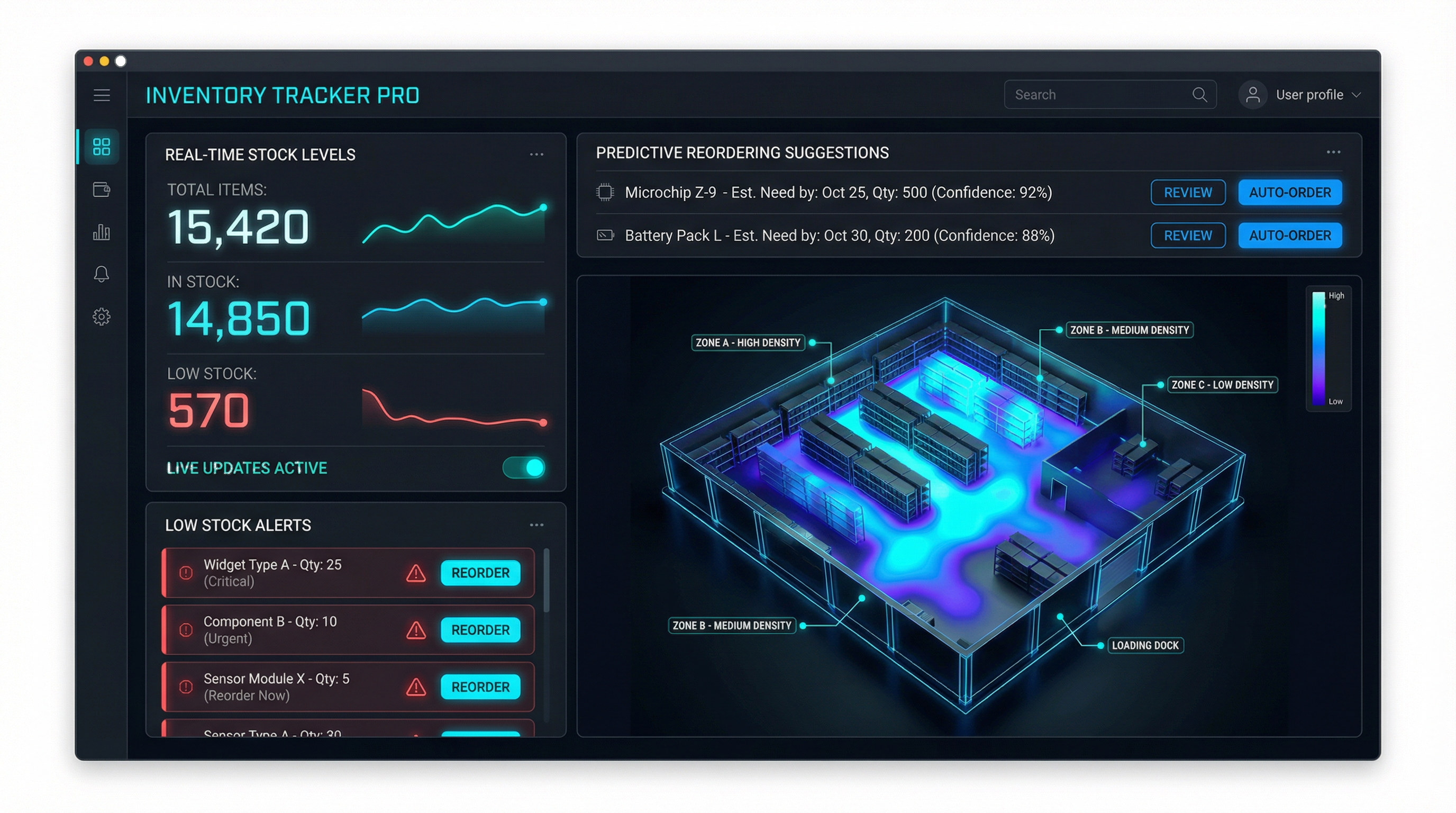 Inventory Tracking UI
