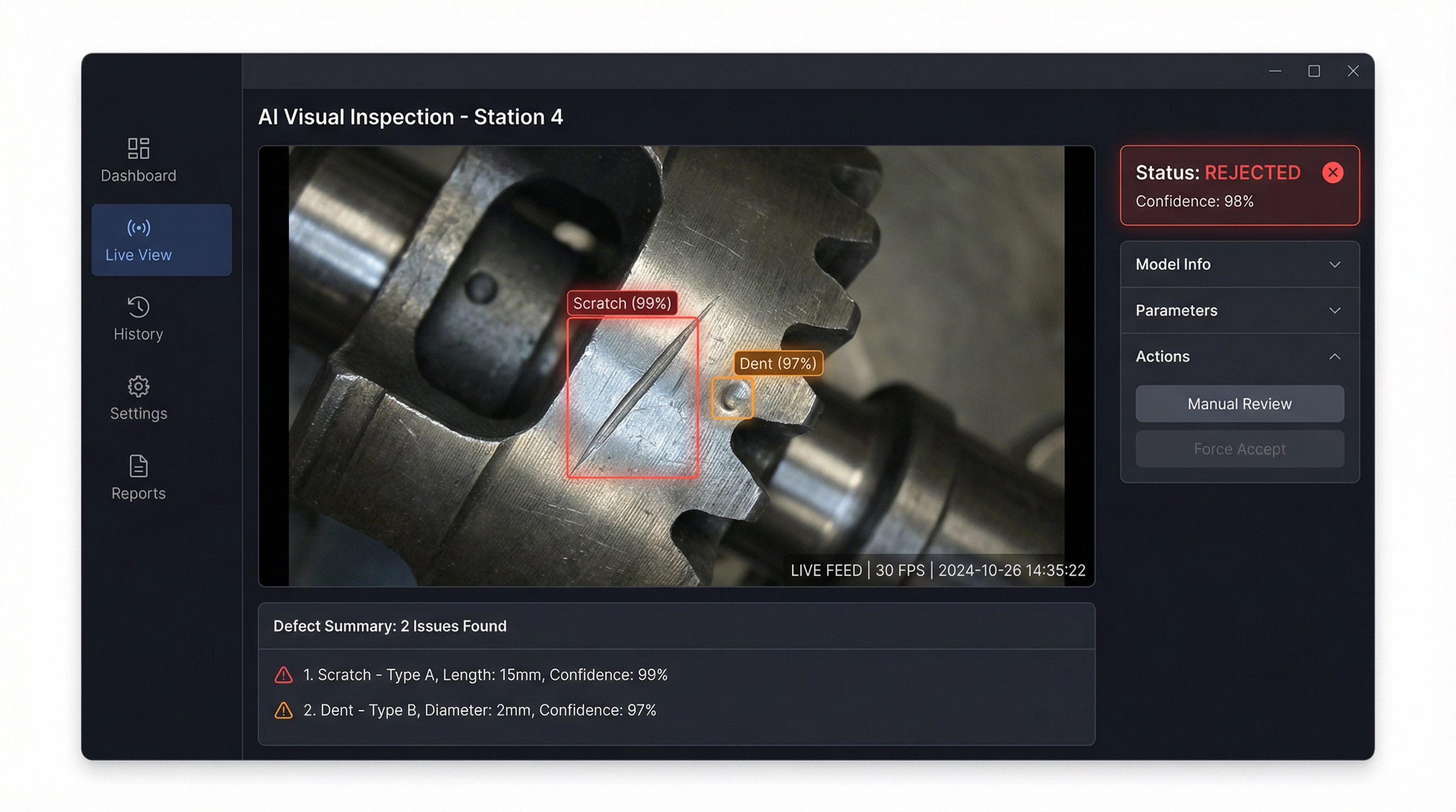 Visual Inspection UI